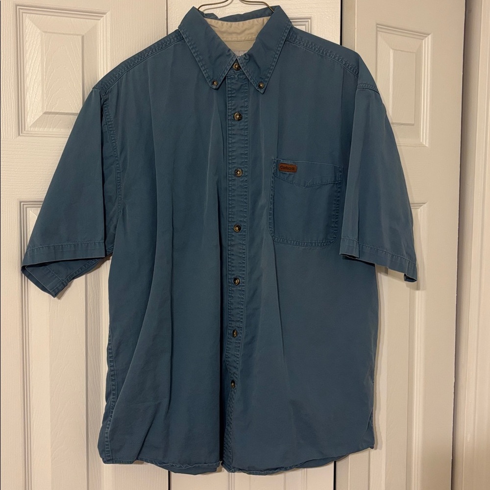 Carhartt Light Blue Button-Up Shirt